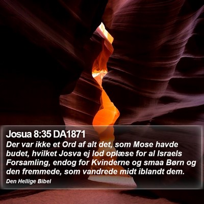 Josua 8:35 DA1871 Bible Verse Image