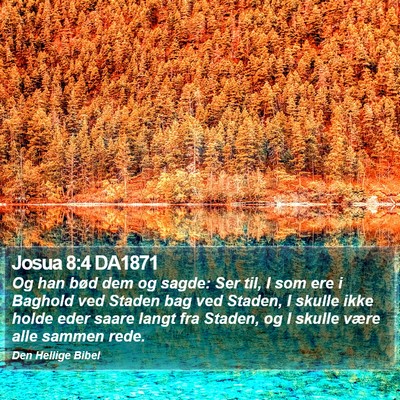 Josua 8:4 DA1871 Bible Verse Image