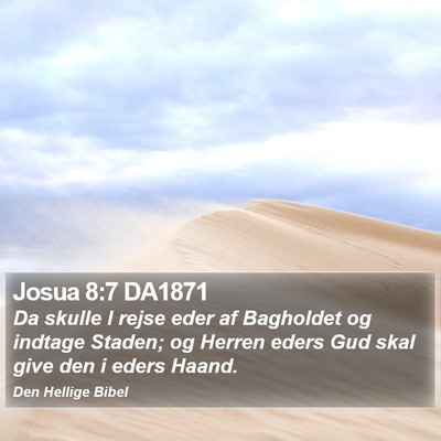 Josua 8:7 DA1871 Bible Verse Image