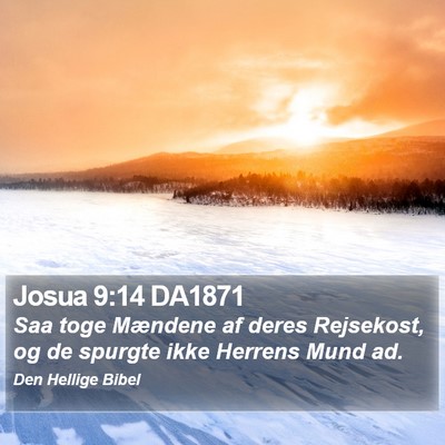 Josua 9:14 DA1871 Bible Verse Image