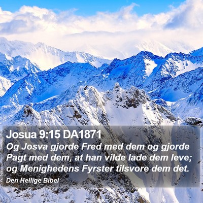 Josua 9:15 DA1871 Bible Verse Image
