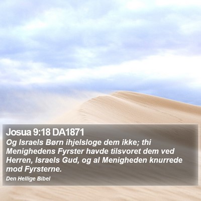 Josua 9:18 DA1871 Bible Verse Image