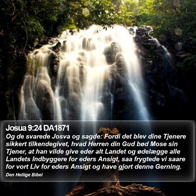 Josua 9:24 DA1871 Bible Verse Image