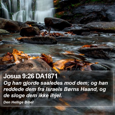 Josua 9:26 DA1871 Bible Verse Image