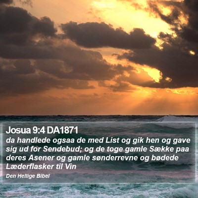 Josua 9:4 DA1871 Bible Verse Image