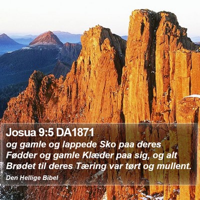 Josua 9:5 DA1871 Bible Verse Image