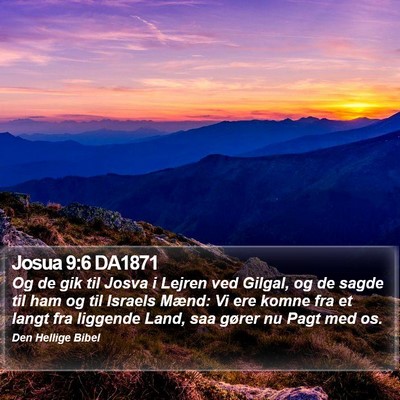 Josua 9:6 DA1871 Bible Verse Image