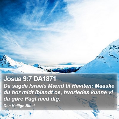 Josua 9:7 DA1871 Bible Verse Image