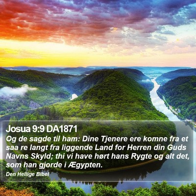 Josua 9:9 DA1871 Bible Verse Image