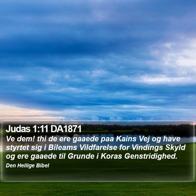 Judas 1:11 DA1871 Bible Verse Image