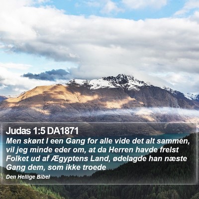 Judas 1:5 DA1871 Bible Verse Image
