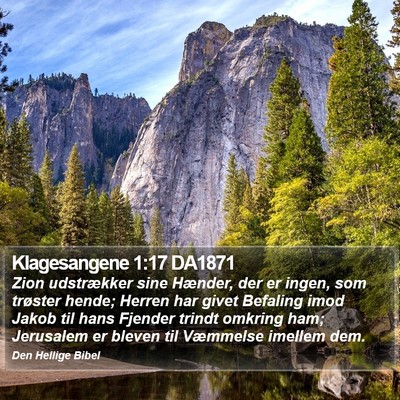 Klagesangene 1:17 DA1871 Bible Verse Image