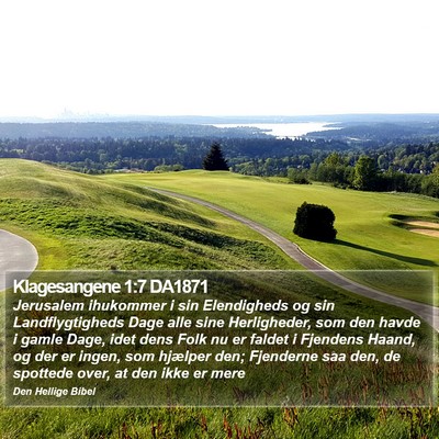 Klagesangene 1:7 DA1871 Bible Verse Image