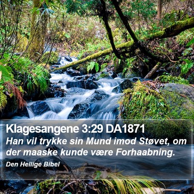 Klagesangene 3:29 DA1871 Bible Verse Image