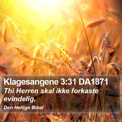 Klagesangene 3:31 DA1871 Bible Verse Image