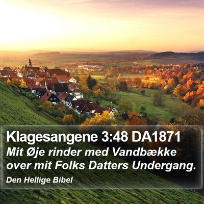 Klagesangene 3:48 DA1871 Bible Verse Image