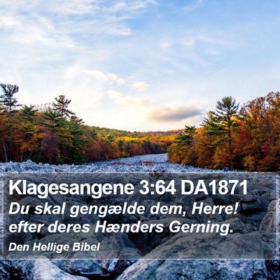Klagesangene 3:64 DA1871 Bible Verse Image