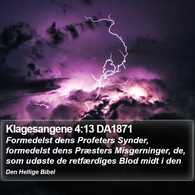 Klagesangene 4:13 DA1871 Bible Verse Image