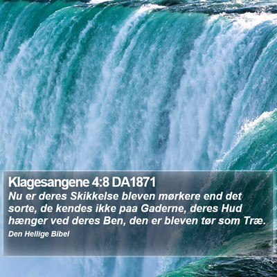 Klagesangene 4:8 DA1871 Bible Verse Image