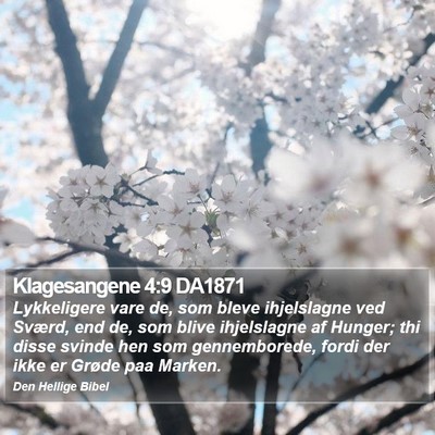 Klagesangene 4:9 DA1871 Bible Verse Image