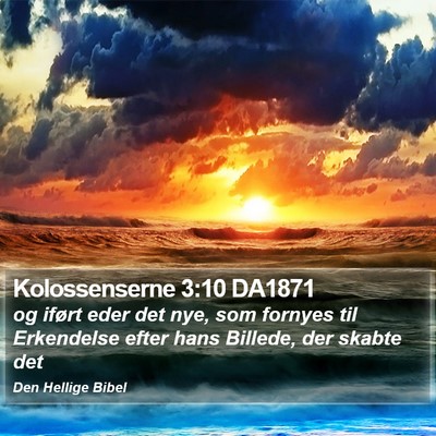 Kolossenserne 3:10 DA1871 Bible Verse Image
