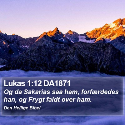 Lukas 1:12 DA1871 Bible Verse Image
