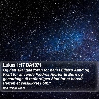 Lukas 1:17 DA1871 Bible Verse Image