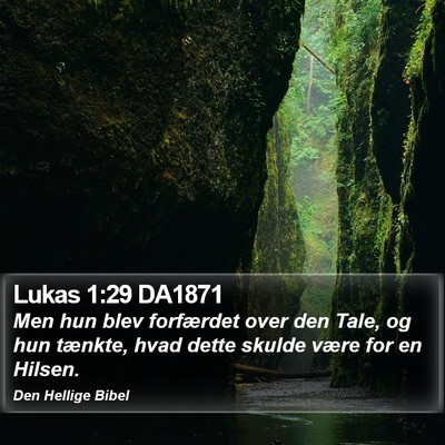 Lukas 1:29 DA1871 Bible Verse Image