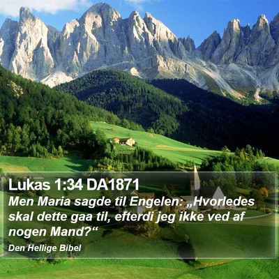 Lukas 1:34 DA1871 Bible Verse Image