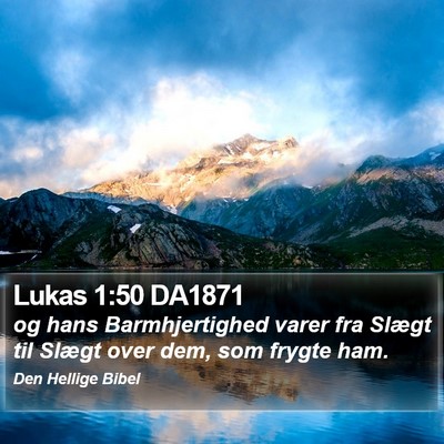 Lukas 1:50 DA1871 Bible Verse Image