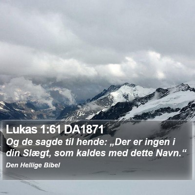 Lukas 1:61 DA1871 Bible Verse Image