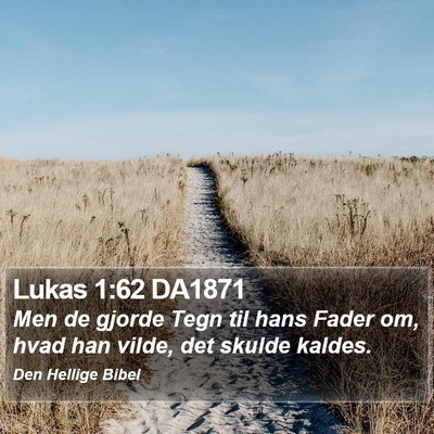 Lukas 1:62 DA1871 Bible Verse Image