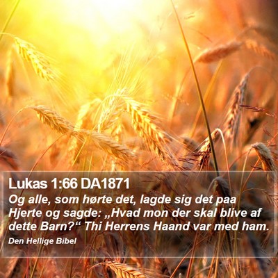 Lukas 1:66 DA1871 Bible Verse Image