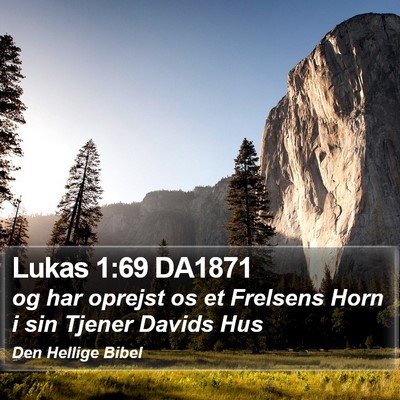 Lukas 1:69 DA1871 Bible Verse Image