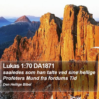 Lukas 1:70 DA1871 Bible Verse Image