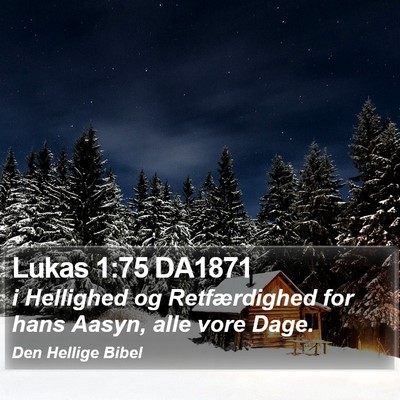Lukas 1:75 DA1871 Bible Verse Image