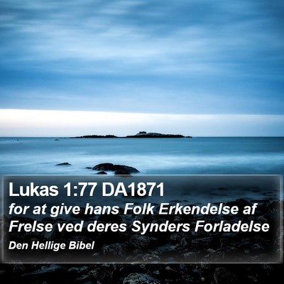 Lukas 1:77 DA1871 Bible Verse Image