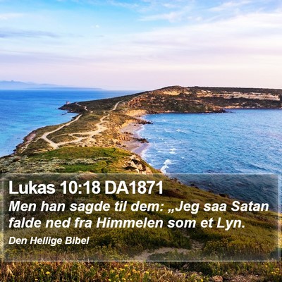Lukas 10:18 DA1871 Bible Verse Image