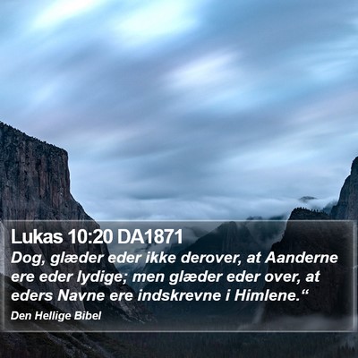 Lukas 10:20 DA1871 Bible Verse Image