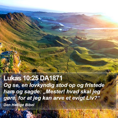 Lukas 10:25 DA1871 Bible Verse Image