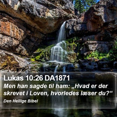 Lukas 10:26 DA1871 Bible Verse Image