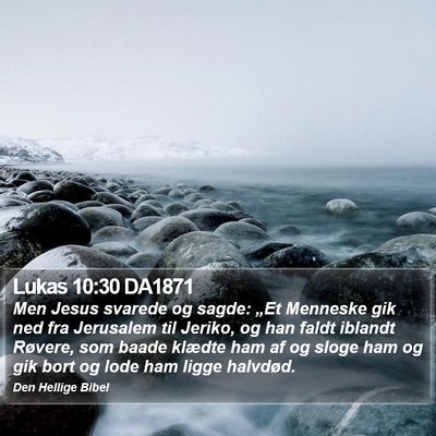 Lukas 10:30 DA1871 Bible Verse Image