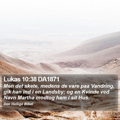 Lukas 10:38 DA1871 Bible Verse Image
