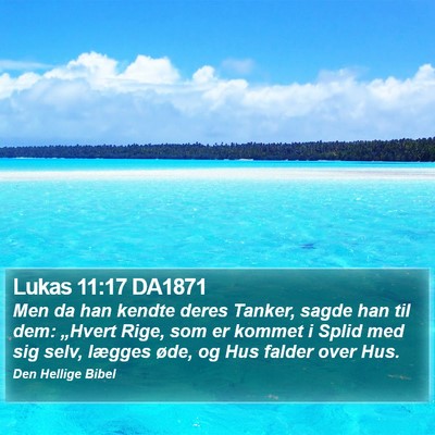 Lukas 11:17 DA1871 Bible Verse Image