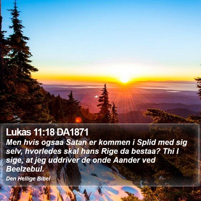 Lukas 11:18 DA1871 Bible Verse Image