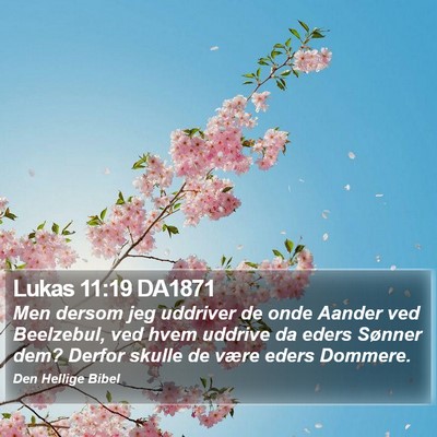 Lukas 11:19 DA1871 Bible Verse Image