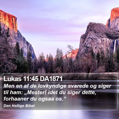 Lukas 11:45 DA1871 Bible Verse Image