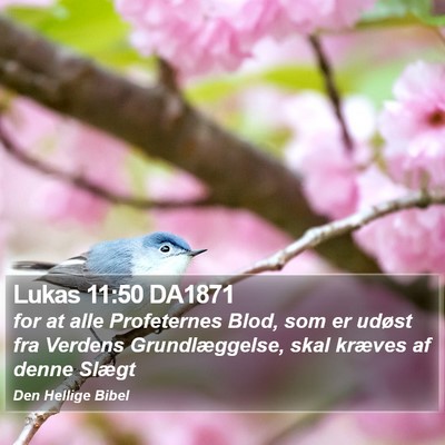 Lukas 11:50 DA1871 Bible Verse Image