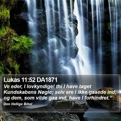 Lukas 11:52 DA1871 Bible Verse Image