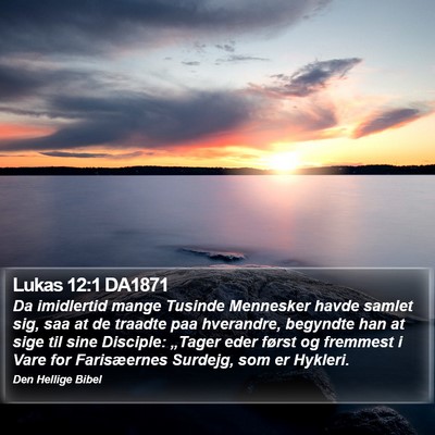 Lukas 12:1 DA1871 Bible Verse Image